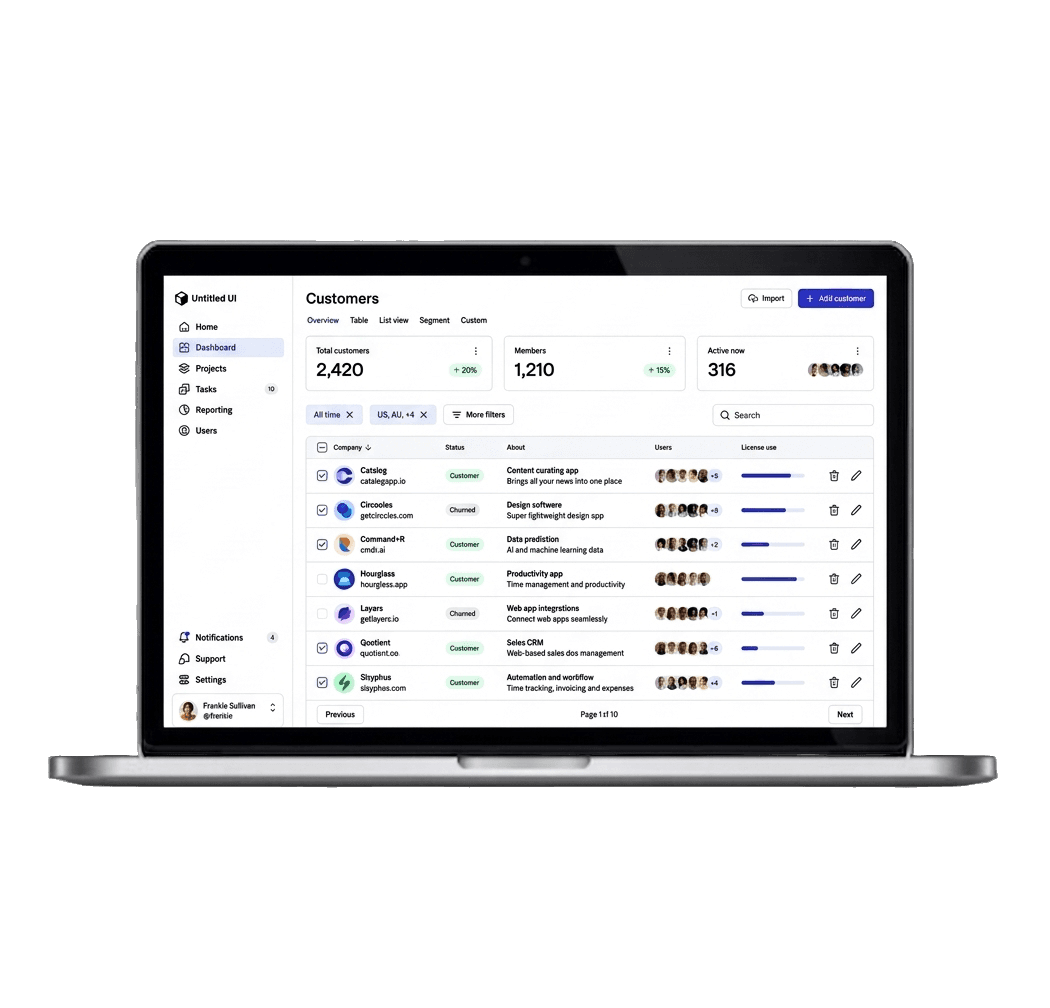 CRM platform presentation