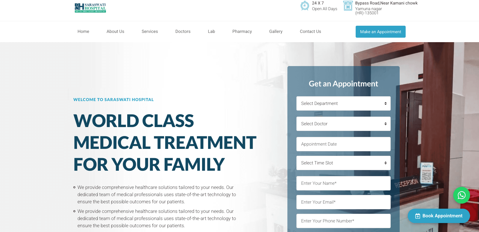 Saraswati Web Hospital